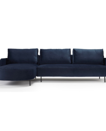Vinterhavn Sofa  Pers Sofa Blå Velour på Afbetaling