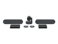 Webcam Logitech Rally Plus Videokonferencepakke Med Mikrofoner på Afbetaling