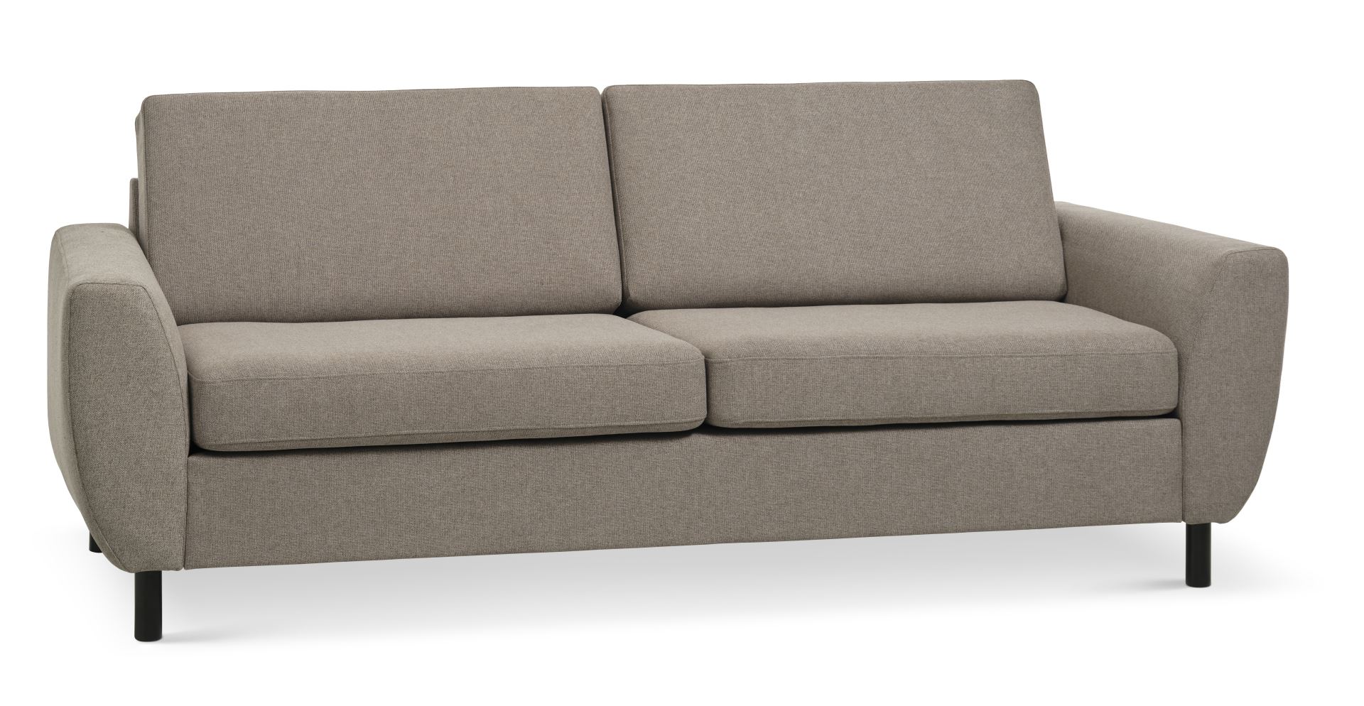 Wendy Pers Sofa Antelope Beige Polyester Stof Sort Træ på Afbetaling