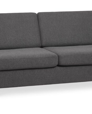 Wendy Pers Sofa Antracitgrå Polyester Stof Børstet Aluminium på Afbetaling