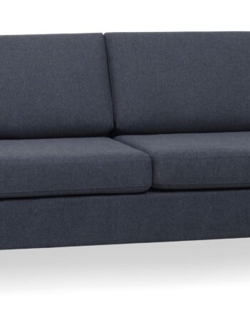 Wendy Pers Sofa Blå Polyester Stof Natur Træ på Afbetaling