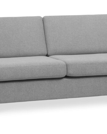 Wendy Pers Sofa Grå Polyester Stof Natur Træ på Afbetaling