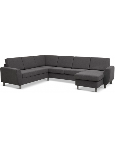 Wendy Sofa Polyester B295 D230 Børstet Alugrå Antracit på Afbetaling