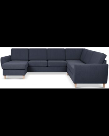 Wendy Sofa Polyester B295 D230 Natur Dyb Blå på Afbetaling