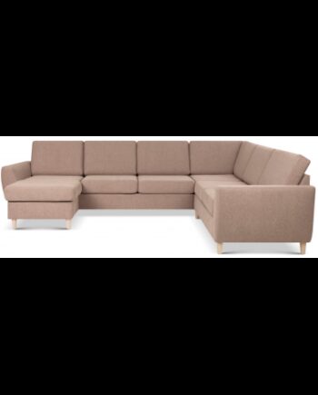 Wendy Sofa Polyester B295 D230 Natur Lysebrun på Afbetaling