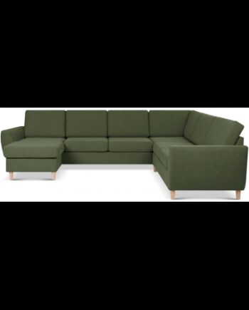 Wendy Sofa Polyester B295 D230 Natur Mosgrøn på Afbetaling