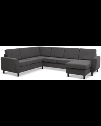 Wendy Sofa Polyester B295 D230 Sort Antracit på Afbetaling