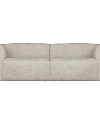Woood Bean Pers Sofa Natur Chunky Meleret Polyester Stof på Afbetaling