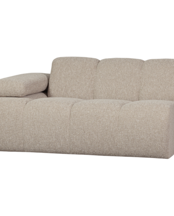 Woood Mojo Pers Modul Sofa Venstre Armlæn Beige Meleret Boucle Stof på Afbetaling