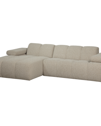 Woood Mojo Sofa Venstre Chaiselong Beige Melange Boucl Stof på Afbetaling