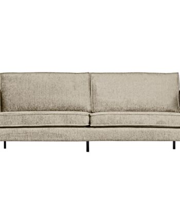 Woood Rodeo Pers Sofa Hvedemark Fløjl Stof Metal på Afbetaling