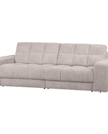 Woood Second Date Pers Sofa Natur Fløjl Stof på Afbetaling