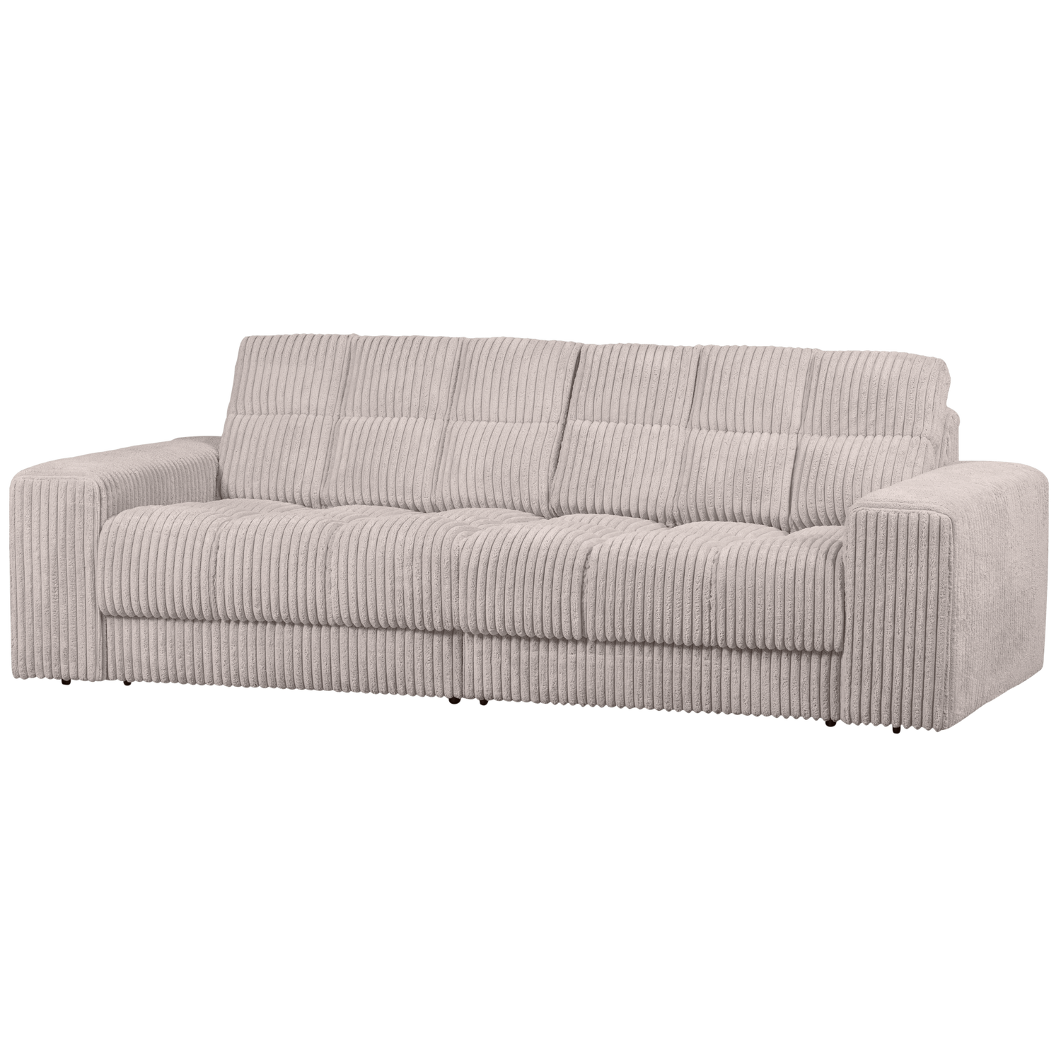Woood Second Date Pers Sofa Natur Fløjl Stof på Afbetaling