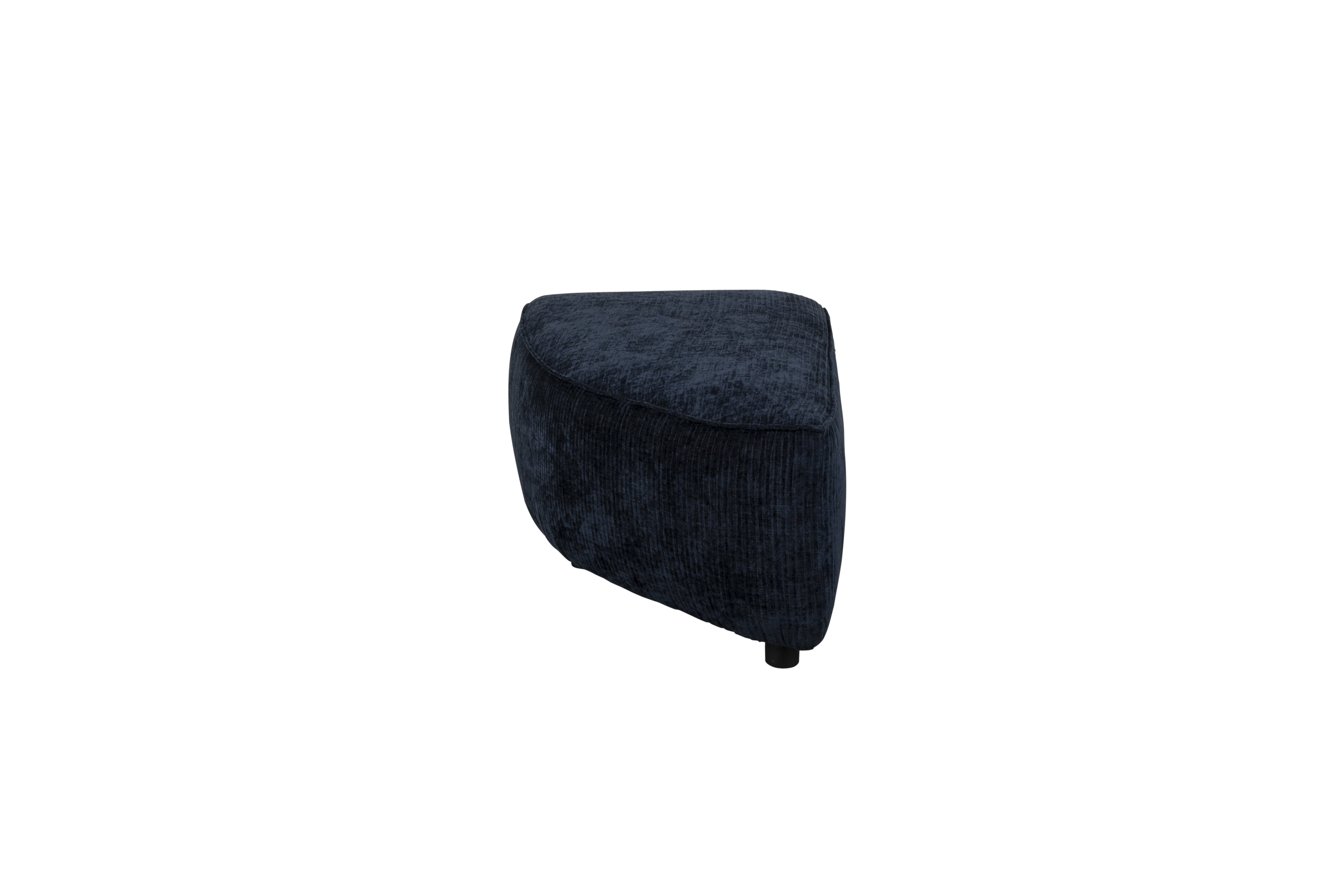 Zuiver Hunter Sofa Element Pie Puf Venstre Navy Fløjl Plast på Afbetaling