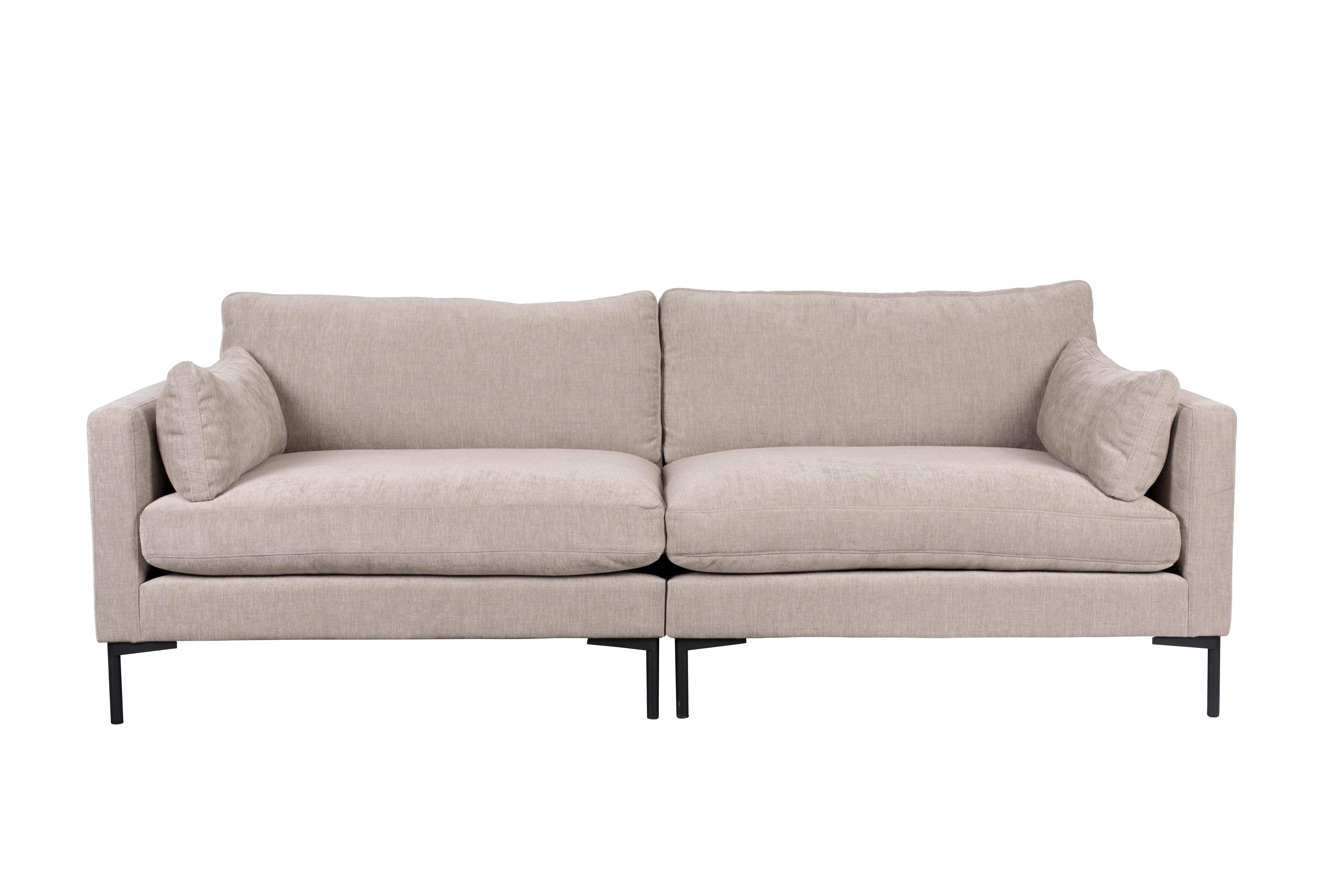 Zuiver Sommer Personers Sofa Latte Polyester Stål på Afbetaling